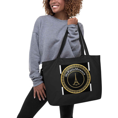 Grand tote bag en coton bio - MyParisMonaco