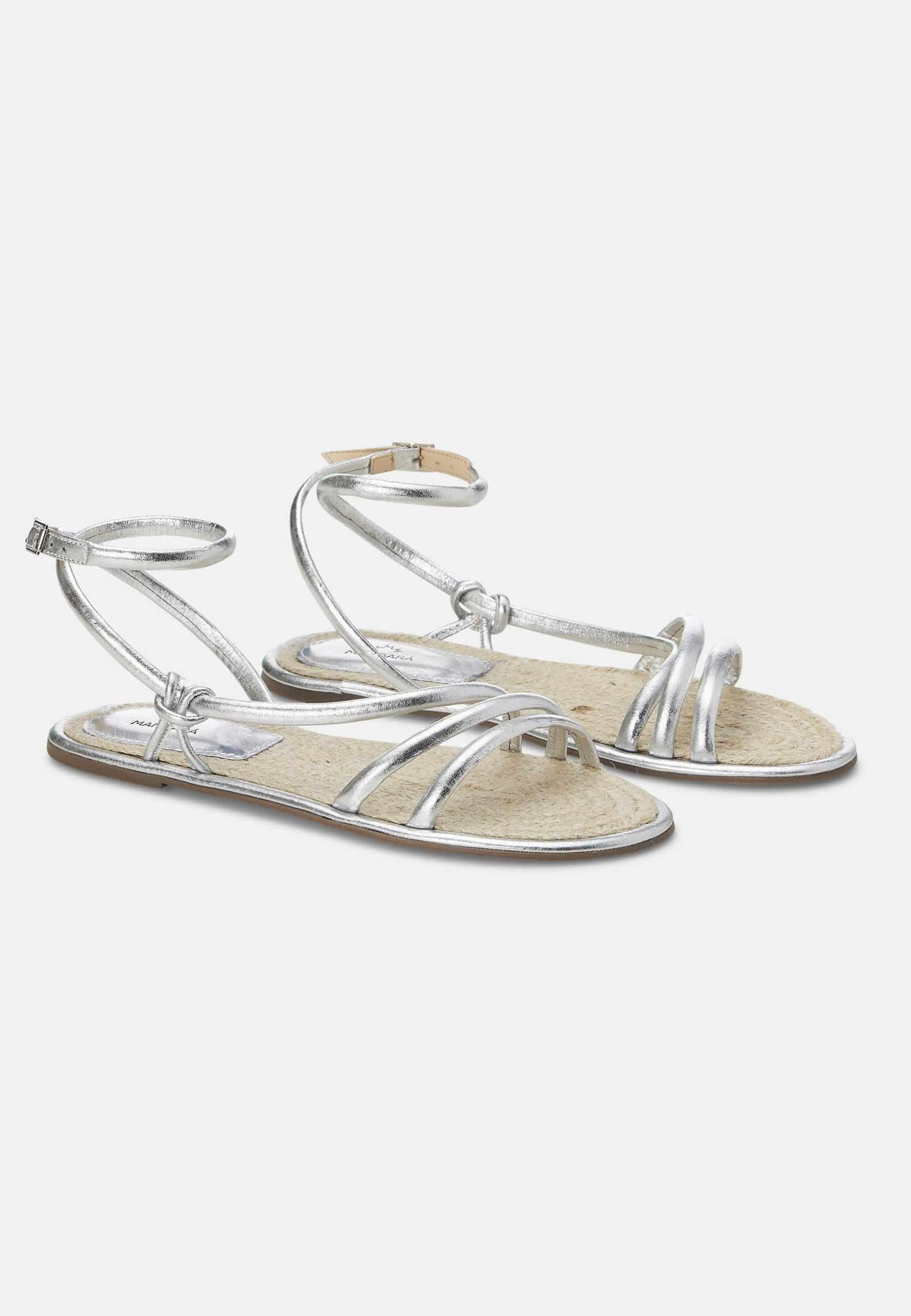 Sandales en cuir à brides noires MyParisMonaco