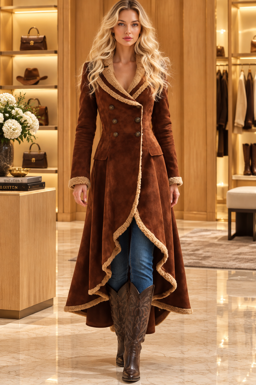 Manteau porté - boutique chic