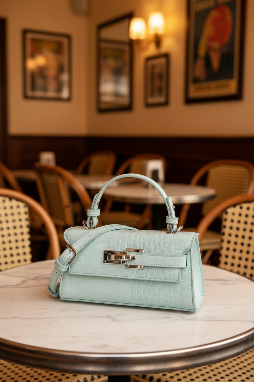 Mini sac effet croco – brasserie parisienne