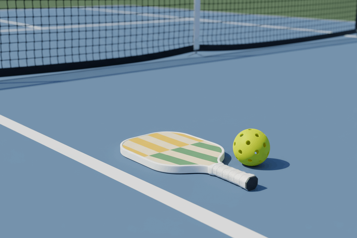 Raquette de pickleball en contexte