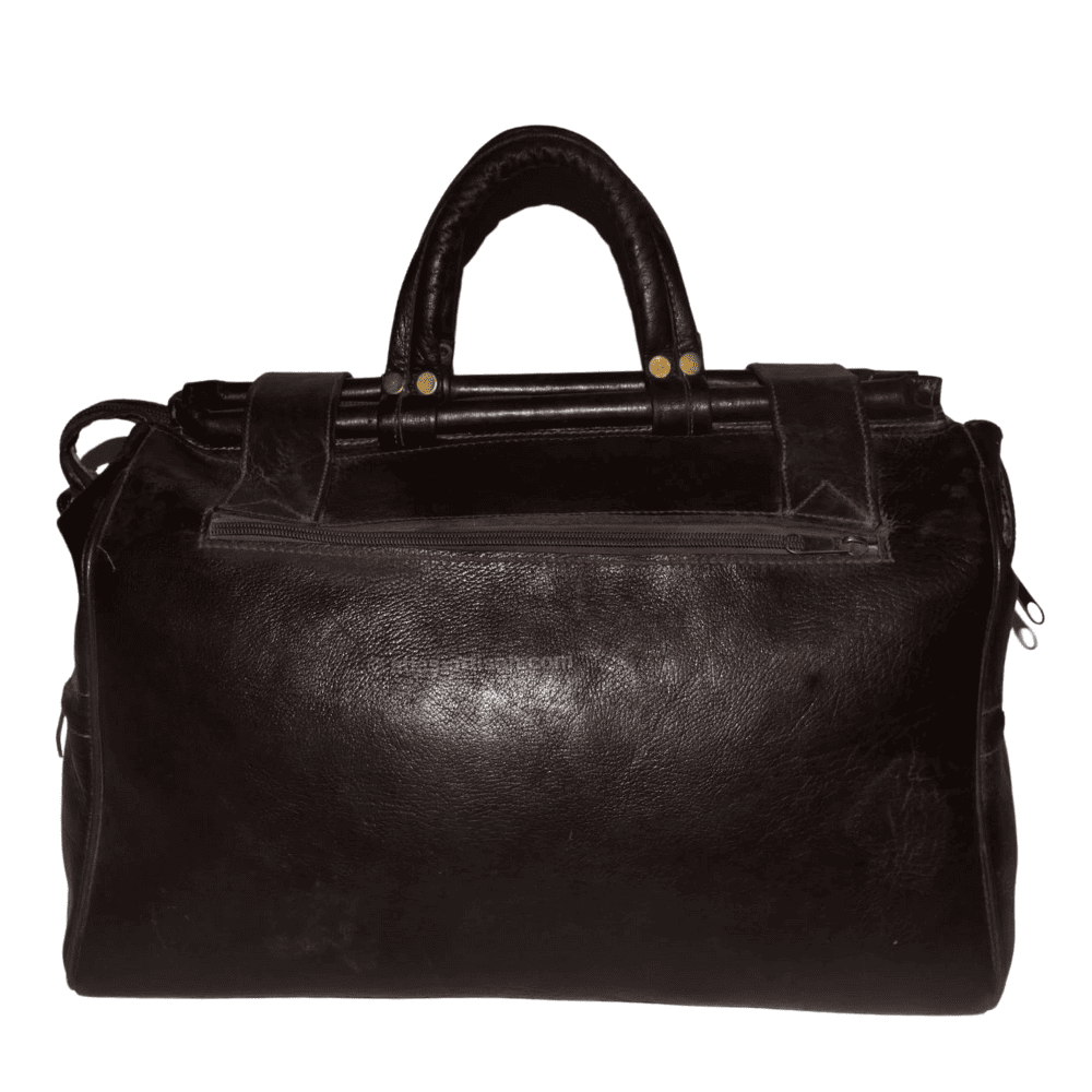 Sac de voyage vintage en cuir véritable MyParisMonaco
