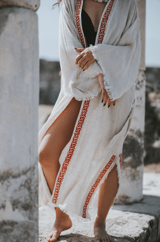 Kimono en lin artisanal